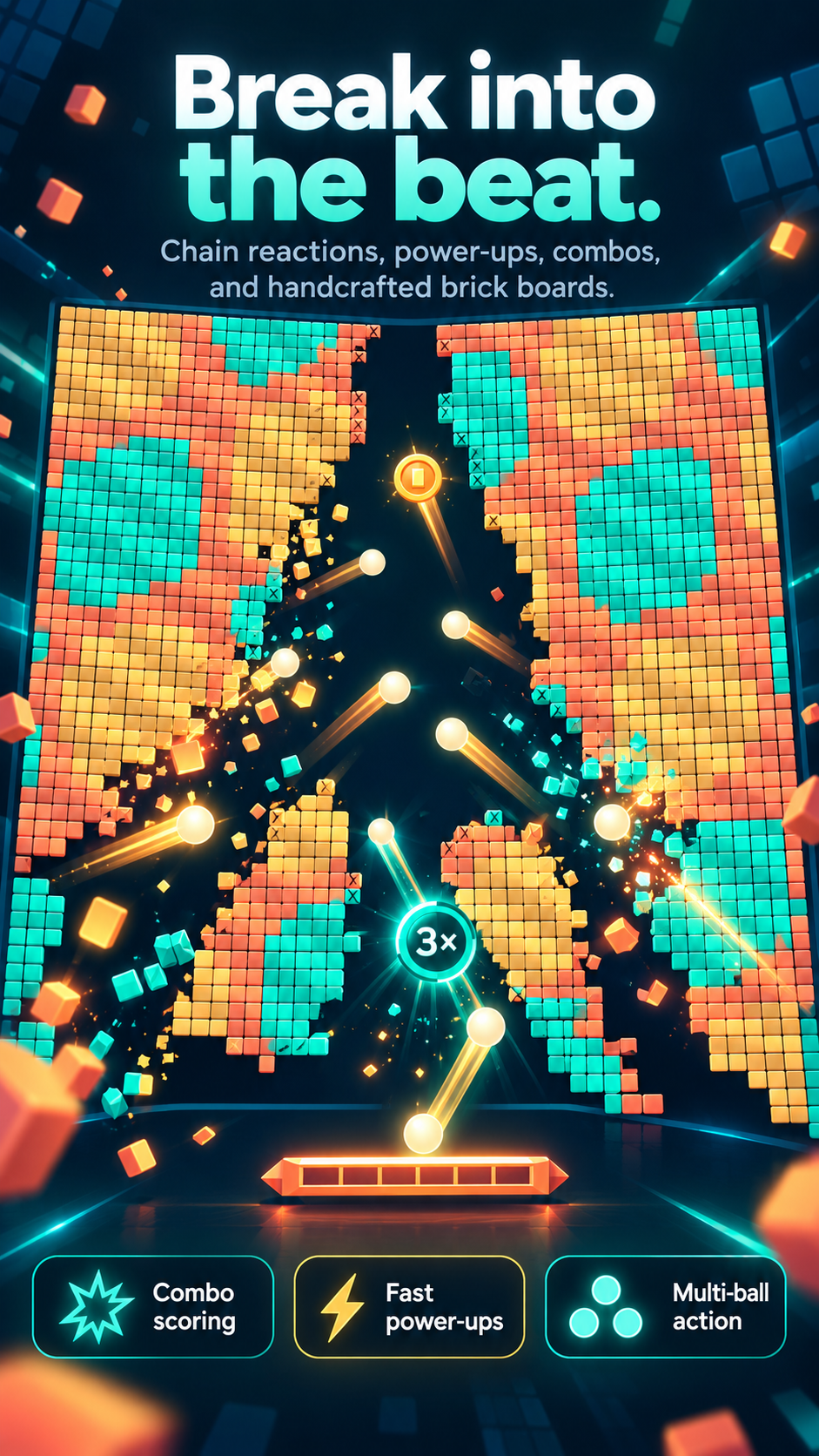 BEATBRIX music brick-breaking action