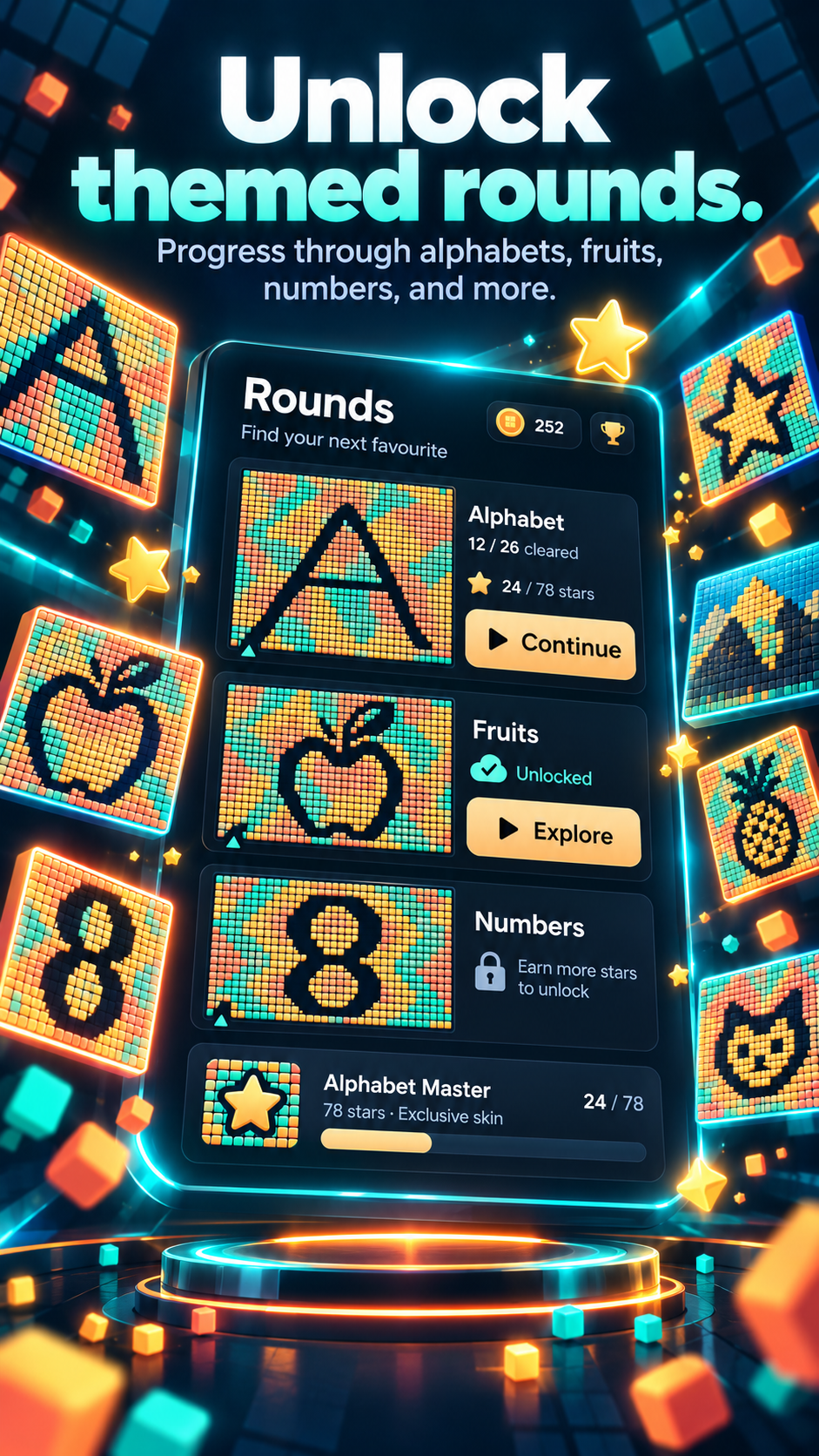 Themed rounds and progression